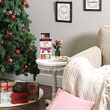 Design Imports Square Snowman Tabletop Block Calendar