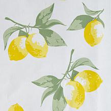 Design Imports Summer Lemons Vinyl Tablecloth - 70" Round
