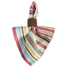 Design Imports Summer Stripe Outdoor Napkin Set of 6