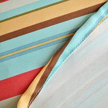 Design Imports Summer Stripe Outdoor Round Tablecloth w/Zipper - 60"