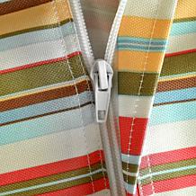 Design Imports Summer Stripe Outdoor Tablecloth w/Zipper - 60" x 84"