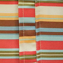 Design Imports Summer Stripe Outdoor Tablecloth w/Zipper - 60" x 120"