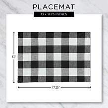 Design Imports Textured Twill Weave Placemats 6-Pack
