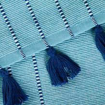 Design Imports Thera Stripe Blue Table Runner 14" x 72"