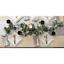 Design Imports Velvet Table Runner - 14" x 108"