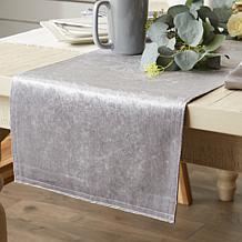 Design Imports Velvet Table Runner 14" x 72"