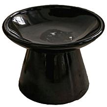 DexyPaws Flat Top Ceramic Cat Bowl - Black
