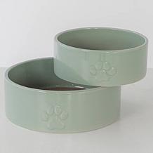 DexyPaws Sage Green Ceramic Dog Bowl 26oz