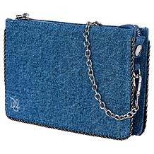 DG2 by Diane Gilman 30th Anniversary Denim Clutch w/Detachable Strap 