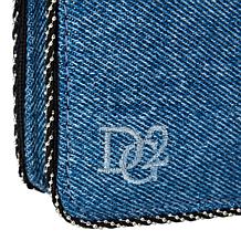 DG2 by Diane Gilman 30th Anniversary Denim Clutch w/Detachable Strap 