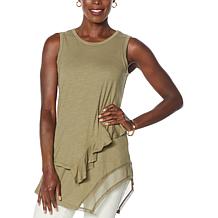 DG2 by Diane Gilman Asymmetric Double Layer Drama Tank