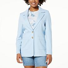 DG2 by Diane Gilman Cabana Knit Twill Blazer