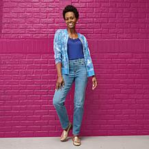 DG2 by Diane Gilman Coolmax® Shaper Stretch Denim Straight Leg Jean