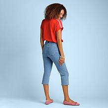 DG2 by Diane Gilman Effortless Stretch Denim Tri-Fit Capri