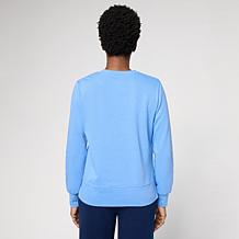 DG2 by Diane Gilman Embellished Crewneck Sweatshirt