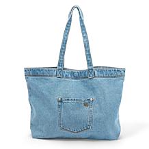 DG2 by Diane Gilman Embellished Denim Tote Bag