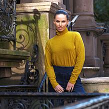 DG2 by Diane Gilman Embellished Long-Sleeve Turtleneck Top