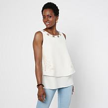 DG2 by Diane Gilman Everyday Jersey Hotfix Easy Tank | HSN