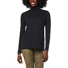 DG2 by Diane Gilman Everyday Jersey Knit Long-Sleeve Turtleneck Top