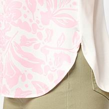 DG2 by Diane Gilman Everyday Jersey Knit Scarf Print Top