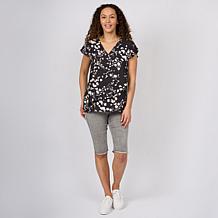 DG2 by Diane Gilman Flutter Sleeve Asymmetric Easy Top