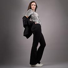 DG2 by Diane Gilman Knit Flex Pull-On Pintuck Bootcut Pant