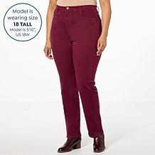 DG2 by Diane Gilman Lux Touch Stretch Denim Straight-Leg Jean