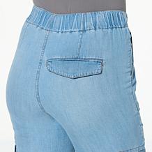 DG2 by Diane Gilman Lyocell Denim Contrast Stitch Cargo Jogger