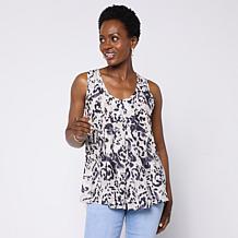DG2 by Diane Gilman Mixed-Media Easy Tank - Basic | HSN