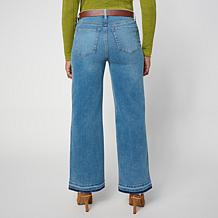 DG2 by Diane Gilman New Classic Stretch 2-Tone Wide Leg Jean