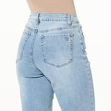 DG2 by Diane Gilman New Classic Stretch Denim Beaded Fringe Jean