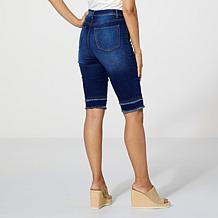 DG2 by Diane Gilman New Classic Stretch Denim Bermuda Short