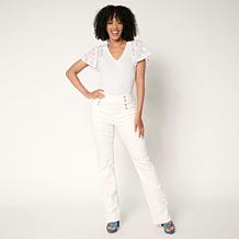 DG2 by Diane Gilman New Classic Stretch Denim Bootcut Sailor Jean