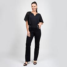 DG2 by Diane Gilman New Classic Stretch Denim Bootcut Sailor Jean