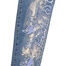 DG2 by Diane Gilman New Classic Stretch Denim Embellished Skinny Jean