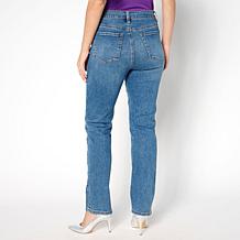 DG2 by Diane Gilman New Classic Stretch Denim Embellished Jean