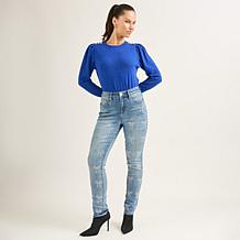 DG2 by Diane Gilman New Classic Stretch Denim Embellished Skinny Jean