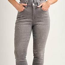 DG2 by Diane Gilman New Classic Stretch Denim Embellished Skinny Jean
