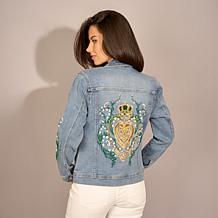 DG2 by Diane Gilman New Classic Stretch Denim Emerald Isle Jacket