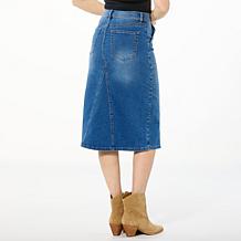 DG2 by Diane Gilman New Classic Stretch Denim Skirt