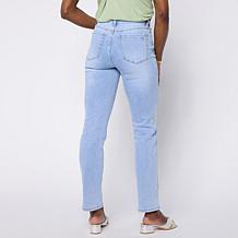 DG2 by Diane Gilman New Classic Stretch Embroidered Straight Leg Jean