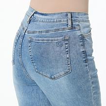 DG2 by Diane Gilman New Classic Stretch Frayed Seam Bootcut Jean