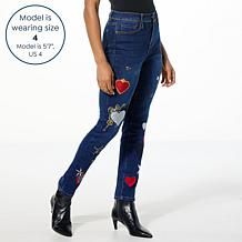 DG2 by Diane Gilman New Classic Stretch Legacy Heart Skinny Jean