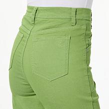 DG2 by Diane Gilman New Classic Stretch Patch Pocket Wide-Leg Jean