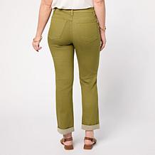DG2 by Diane Gilman New Classic Stretch Utility Cuff Girlfriend Jean
