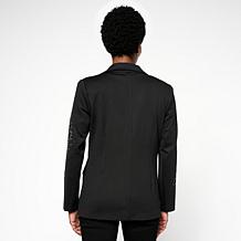 DG2 by Diane Gilman Ponte Embellished Blazer