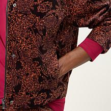 DG2 by Diane Gilman Printed Modern Bomber Jacket