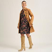 DG2 by Diane Gilman Puff Sleeve Printed A-Line Dress