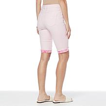 DG2 by Diane Gilman Reversible Twill Roll-Cuff Short