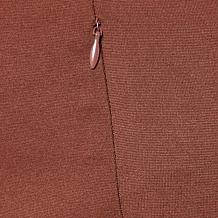 DG2 by Diane Gilman Seamed Slim Straight-Leg Ponte Knit Pant